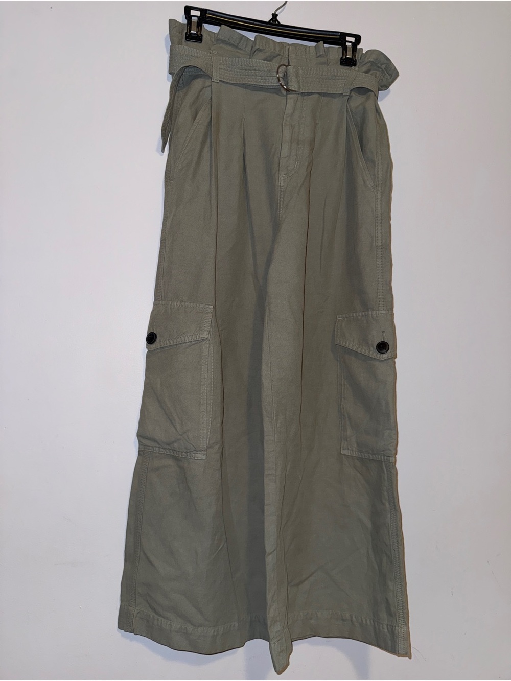 Citizens of Humanity Olive Green Belted Pants Wide Leg
